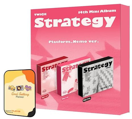 TWICE STRATEGY Album [Step 1+2+3 Platform_Nemo ver. set]+Pre Order Benefits+BolsVos Exclusive K-POP Inspired Digital Merches
