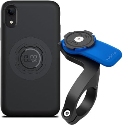 Quad Lock Out Front Bike Phone Holder Kit with MAG Phone Case for iPhone XR