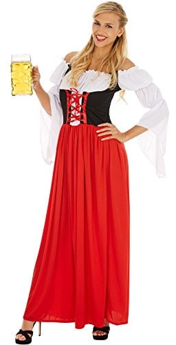 dressforfun Frauenkostüm Festdirndl Resi | Schlichter und Zeitloser Look | Angenähte Bluse | Schönes Dirndl (S | Nr. 301075)