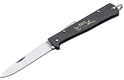 Otter Unisex – Erwachsene Mercator-Messer Carbon Taschenmesser, Schwarz, 19.5