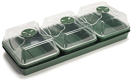 EarlyGrow MPL50033/P Fensterbank-Anzuchtkasten 3-fach, ungeheizt, 54,5 x 21,5 x 13 cm