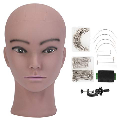 AIMEI Mannequin Kopf, Neverland Professioneller Trainingsköpfe Übungskopf für Perücken Schaufensterpuppe Kopf für Perücken, Hut und Brille