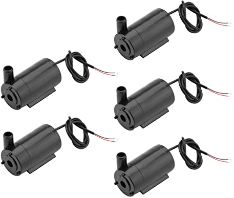5 PC/Set DC 3V -5V Bomba Sumergible Mini Bombas de Agua Diseño Ultra Silencioso de Doble Propósito para Pecera, Hidroponía, Acuaponía, Fuentes, Estanques, Estatuas, Acuarios