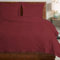 Pizuna Coton peigné Ensemble de Housse de Couette 200x200 cm 2 Personnes Rouge Rio, 100% Coton Longue Tige 400 Fils Armure Satin, Housse de Couette de Luxe avec Fermeture à Boutons Rouge Rio