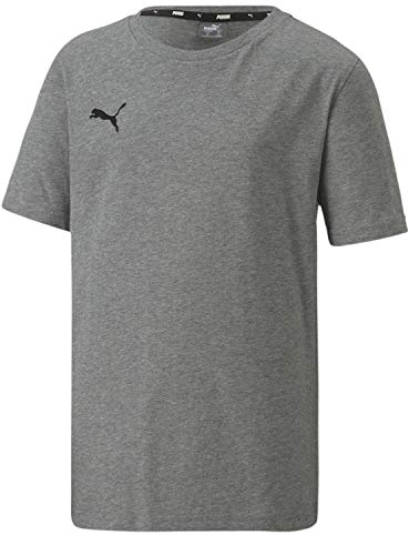 PUMA Kinder teamGOAL 23 Casuals Tee Jr T-shirt, Medium Gray Heather, 116