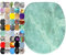 Sanilo Toilet Seat, Great Range of Colorful Toilet Seats, Stable Hinges, Easy to Mount (Marble Green)