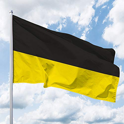 Deitert Bundesland-Flagge Baden-Württemberg – 200x120 cm Baden Württemberg Flagge ohne Wappen, Hissfahne aus reißfestem Polyester, Baden-Württemberg Fahne mit Doppelsicherheitsnaht gesäumt