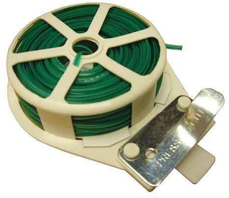 Vilmorin - Filo di Ferro plastificato con Taglio, Lunghezza 20 m, per Legature, Metallo