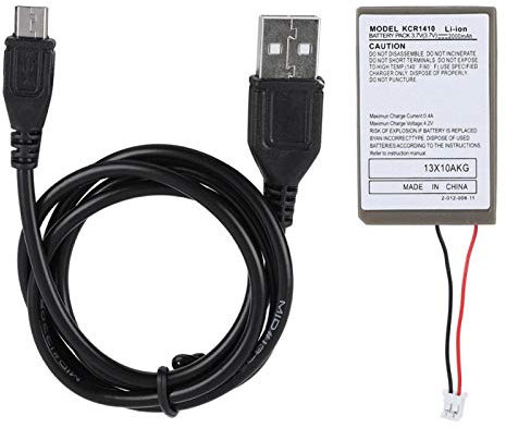 Yctze Kit di Ricarica Controller Batteria, Batteria Ricaricabile 2000mA con Cavo USB, Caricabatterie Controller per Controller di Gioco PS4