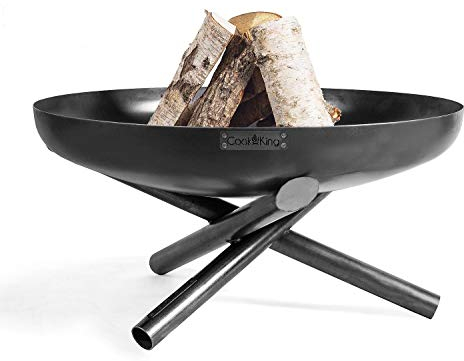 Feuerschale Indiana Ø 70 cm Feuerstelle für Garten aus Stahl Feuerkorb als Wärmequelle oder Grill CookKing