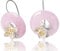 ✦ Geschenke für Frauen ✦Springlight Ohrringe Lotus Flüstert Edelstein Ohrringe Silber 925 Hängend Handmade Schmuck Damen Jugendweihe Geschenke Mädchen, Geburtstag Frauen.(Pink)
