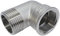 AERZETIX - C53467 - Winkel aus messing mit 90° 3/4''x3/4'' männlich/weiblich - verbindung für schlauch mit gewinde zum einschrauben - nickel finish/matten