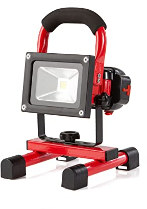 siwitec LED Baustrahler mit Akku, 20 W, 6.000 K, IP44, 3 Stunden Akkulaufzeit