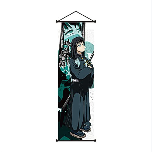 TPone Demon Slayer Poster – Anime-Wandkunst, 70 x 24 cm, Leinwand zum Aufhängen, Gemälde für Zuhause, Wohnheim, Büro (Tokitou Muichirou)