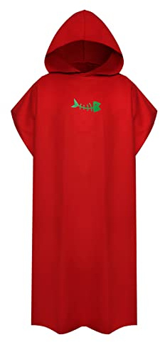 Karlak Surf Poncho Wickeltuch Schnelltrocknende Robe mit Kapuze Mikrofaser Stranddecke Badetuch Badetuch Neoprenanzug Strandponcho für Erwachsene