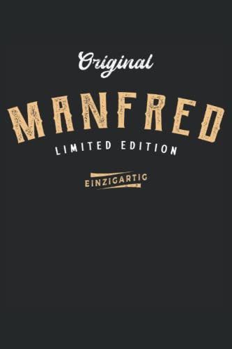 Manfred Limited Edition Notizbuch (liniert)