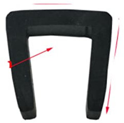 1/2/3/5/10 m, schwarze Gummi-Kantenleiste, U-Abschnitt, Anti-Öldichtung, Kantenschutz, Innenbreite: 0,5–10 mm, Höhe: 5–15 mm, 10 x 15 mm, 3 Meter