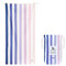 Dock & Bay Strandhandtuch - Schnell trocknende Mikrofaser, ohne Sand - Kompakt, Leicht - 100% recycelt - Inklusive Beutel - Summer - Dusk to Dawn, Large (160x90cm, 63x35)
