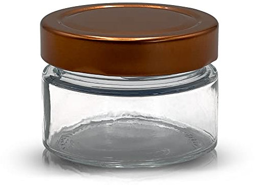 Apoidea – Honiggläser 160g mit DEEP Twistoff Deckel in Kupfer 24 Stück/Honiggläser 160g mit Deckel/Honigglas und Einweckglas Deepglas/Hochwertige Honig Gläser für Ihren eigenen Honig