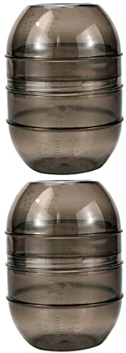 minkissy 2pcs Hair Dye Bowl Hair Color Mixing Shaker Salon Tint Measuring Cup for Hairdresser Barber