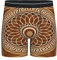Kühlende Boxershorts für Herren, Medaillon-Design, Parkett, Bodenshorts, Unterwäsche, Stretch-Shorts für Herren, Freund, Papa, Schwarz , XXL