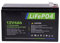 SSCYHT 12V 4Ah LiFePO4 Deep Cycle Battery 2000+ Cycles Lithium Iron Phosphate Rechargeable Battery Built-in BMS for Solar Power/Lighting Replacement Battery Pack