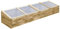 ARKEM Invernadero de Madera de Pino impregnada 200x50x35 cm Invernadero Exterior Grande Tunnel Greenhouse