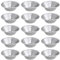 TNSRAY Ei Torte Form Eier Kuchenform, 15 Stück Tortenformen, Mini Tarteform aus Edelstahl, Muffin Form, Kuchenform Wiederverwendbare, Antihaftbeschichtet Törtchenform Backformen für Pudding, Kuchen
