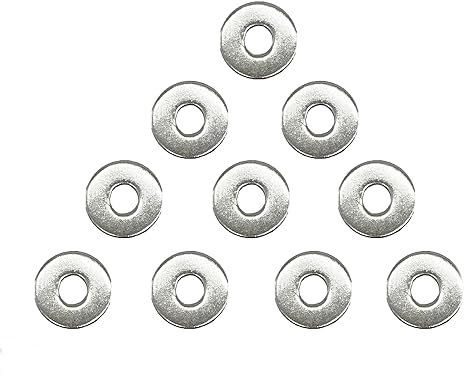Arandelas M8 10 piezas Arandelas planas M10 x 30 mm Arandela de reparación plana de acero inoxidable 304 Arandelas planas redondas lisas cromadas para tornillos y pernos