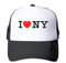 YueBanWan Dier I Love New York Cool Hiphop Cap Black