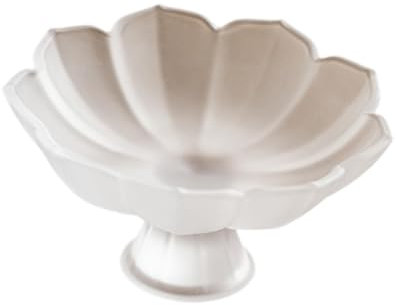perfk Frutero con pie, expositor de postres, plato decorativo para aperitivos, decoración de mesa, con forma de loto para cocina, mesa de comedor, sala de