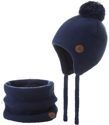 Monimo Wintermütze Kinder Warm Earflap Mädchen & Jungen Wintermütze Beanie