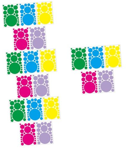 JOINPAYA 20 Blätter Wandaufkleber Cartoon-wandtattoo Rosa Aufkleber Schlafzimmeraufkleber Abzieh- Und Klebetapeten Mit Überlappung Runde Aufkleber Kindertapete Spind-tapete Colorful Pvc