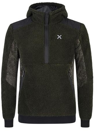 MONTURA Nomad 2 Maglia Uomo Felpa con Cappuccio in Pile Polartec Calda, Invernale MMZC78X Verde Salvia M