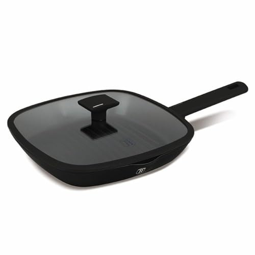 Berlinger Haus Grillpfanne mit Deckel 28 cm Matte Black Collection BH-8184