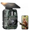 MAXDONE Wildlife Camera WiFi Bluetooth, 48MP 30FPS Solar Trail Camera with Night Vision Motion Activated 0.1S Trigger,Built-in 5200mAh Lithium Battery, IP66 Waterproof Garden Cameras with 32GB SD