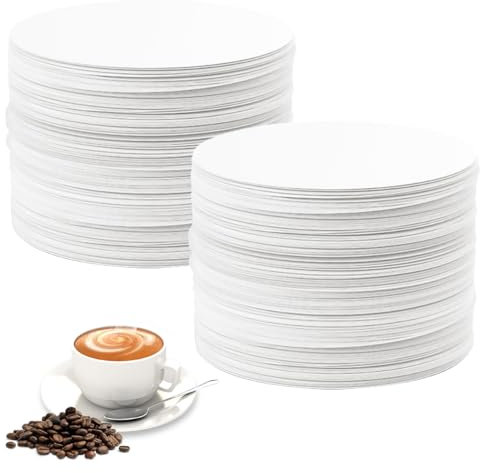 500 Pezzi Filtro di Carta Rotondo,62mm Filtri Caffe Americano,Carta Filtro per Caffè Rotonda,Non Sbiancati,Naturale Filtri Caffè Monouso Compatibile con Aeropress,Macchine da Caffe,Caffettiere Mok