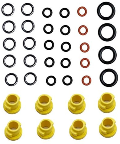 For Karcher K2 K3 K4 K5 K6 K7 Pressure Washer Seal Ring Kit – 37Pcs High-Pressure Pump Seals & Joints – Leak-Proof Durable Rubber/Plastic Replacement Parts