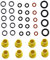 For Karcher K2 K3 K4 K5 K6 K7 Pressure Washer Seal Ring Kit – 37Pcs High-Pressure Pump Seals & Joints – Leak-Proof Durable Rubber/Plastic Replacement Parts