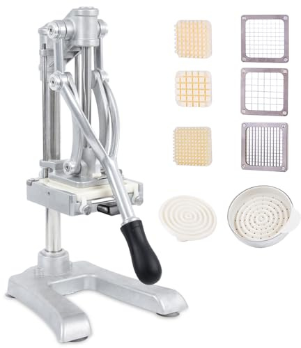 BotaBay - Commercial Vegetable Fruit Slicer, Hand Juicer, Professional Citrus Juicer for Lemon and Lime, Stainless Steel Food Cubes Cutter, Potato Slicer