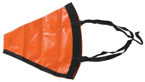ZDETGU Drift-Socke, Hohe Sichtbarkeit, Windorange, Tragbar, Reißfest, für Marineboote, Yachten, 32 Zoll, Passend für 16–20 Fuß Boote (45,7 cm)