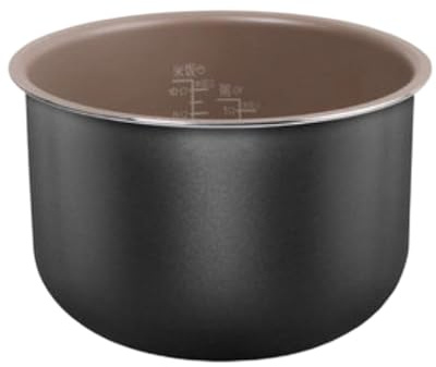 Ollas interiores de cocina eléctrica de capacidad múltiple de 2 L a 5 L, aptas para alimentos, superficies antiadherentes, sistemas de distribución de calor mejorados, ollas arroceras
