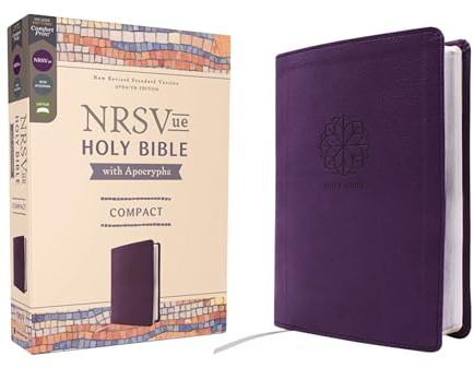 NRSVue, Holy Bible with Apocrypha, Compact, Leathersoft, Purple, Comfort Print