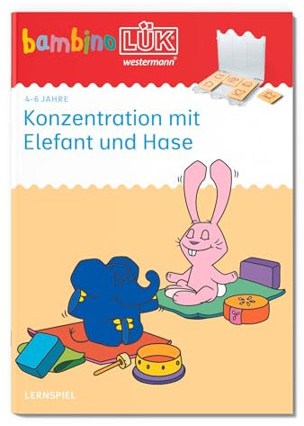 bambinoLÜK: Kindergarten/Vorschule Konzentration mit Elefant und Hase (bambinoLÜK-Übungshefte: Vorschule)