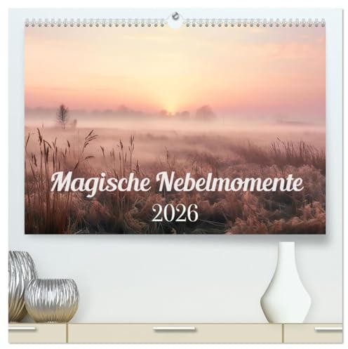 Magische Nebelmomente (hochwertiger Premium Wandkalender 2026 DIN A2 quer), Kunstdruck in Hochglanz: Beruhigende Landschaften in Nebel gehüllt. (CALVENDO Natur)