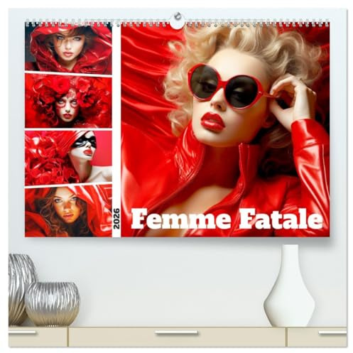 Femme Fatale. Portraits. Starke und schöne Frauen (hochwertiger Premium Wandkalender 2026 DIN A2 quer), Kunstdruck in Hochglanz: Eine Ode an die ... der modernen Femme Fatale (CALVENDO Menschen)