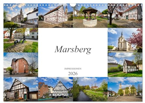 Marsberg Impressionen (Wandkalender 2026 DIN A3 quer), CALVENDO Monatskalender: Die wunderschöne Stadt Marsberg festgehalten auf zwölf einmaligen Bildern (CALVENDO Orte)