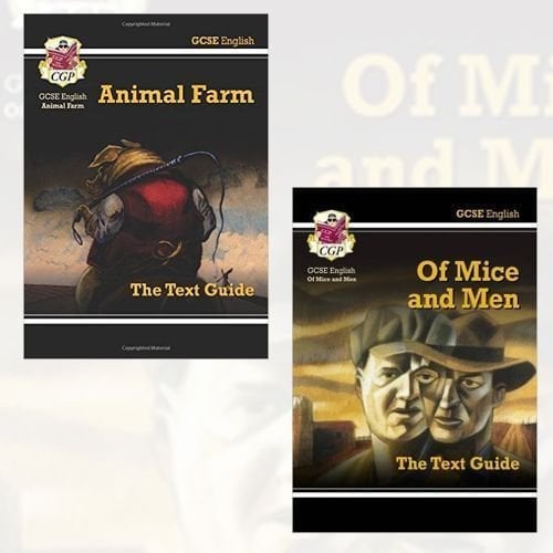 GCSE English Text Guide Poetry Book Collection - GCSE English Text Guide - Animal Farm, GCSE English Text Guide - Of Mice & Men 2 Book Bundle