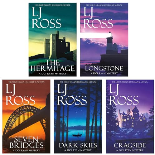 The DCI Ryan Mysteries Volume 6-10 Collection 5 Books Set (Cragside, Dark Skies, Seven Bridges, The Hermitage & Longstone)