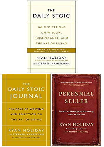 The Daily Stoic, [Hardcover] The Daily Stoic Journal, Perennial Seller By Ryan Holiday Collection 3 Books Set